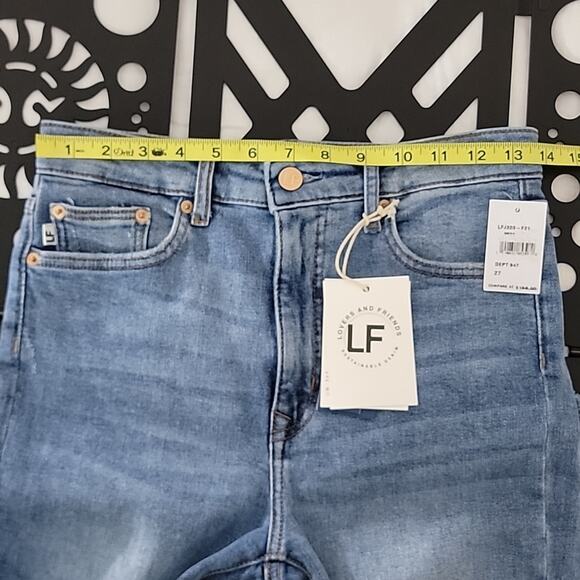 Lovers + Friends Womens Mason High Rise Skinny Cropped Denim Jeans in Miramar 27 - Picture 13 of 16